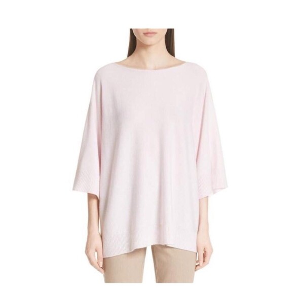 Lafayette 148 Women's 100% Cashmere Pullover Sweater Dolman Sleeve Pink Size XS - Picture 1 of 6